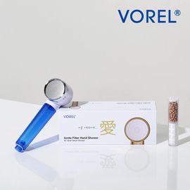 VOREL Dual Filter Shower Head Cute Antibacterial Rust Removal Water Purifier _ Made in Korea